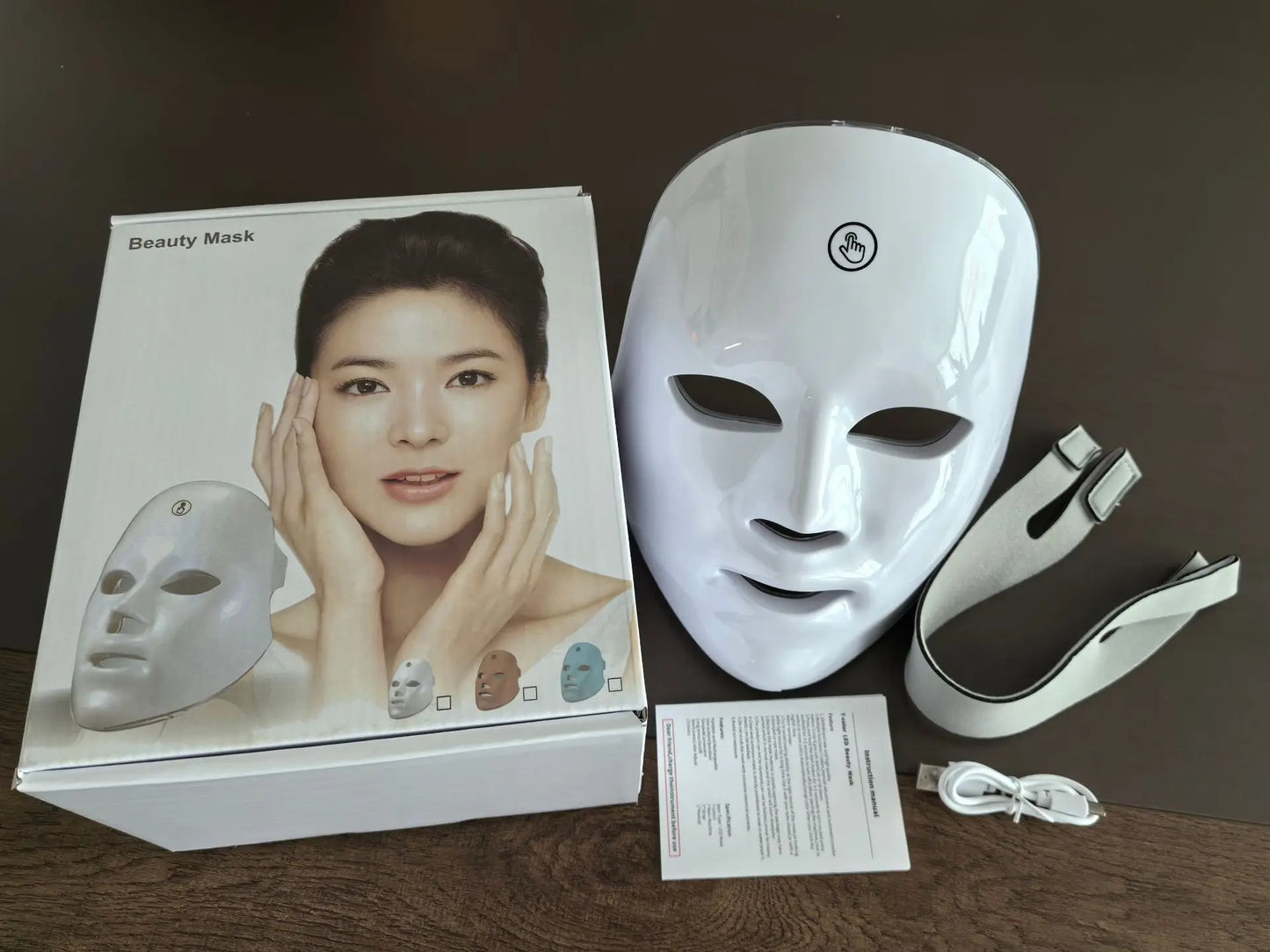 Skin Recovery Wireless Face Mask Rechargeable Portable for Travel and Home Use