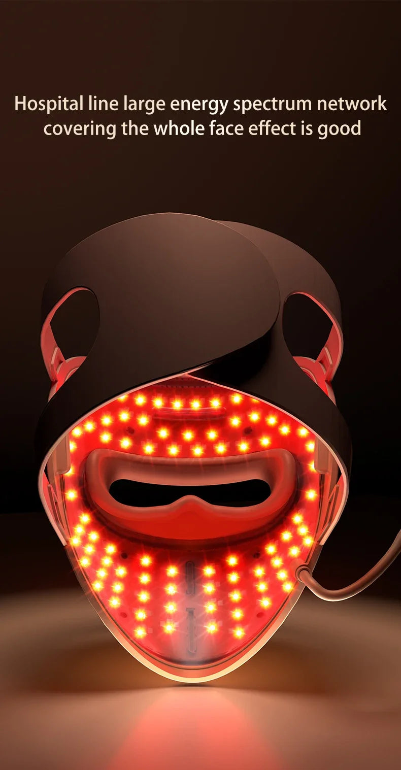 REVORA Lift LED Therapy Mask — Professional-Grade Red Light for Jawline, Firmness & Glow