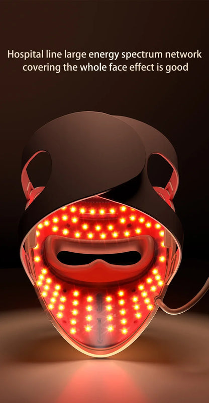 REVORA Lift LED Therapy Mask — Professional-Grade Red Light for Jawline, Firmness & Glow