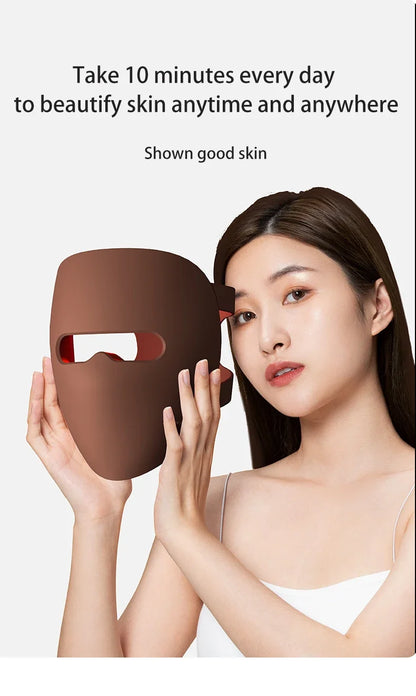REVORA Lift LED Therapy Mask — Professional-Grade Red Light for Jawline, Firmness & Glow