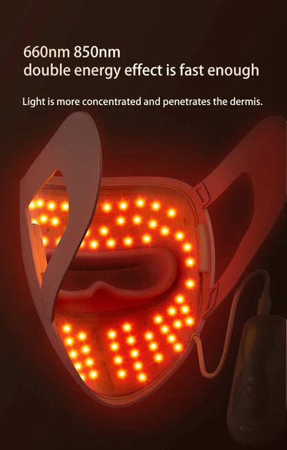 REVORA Lift LED Therapy Mask — Professional-Grade Red Light for Jawline, Firmness & Glow