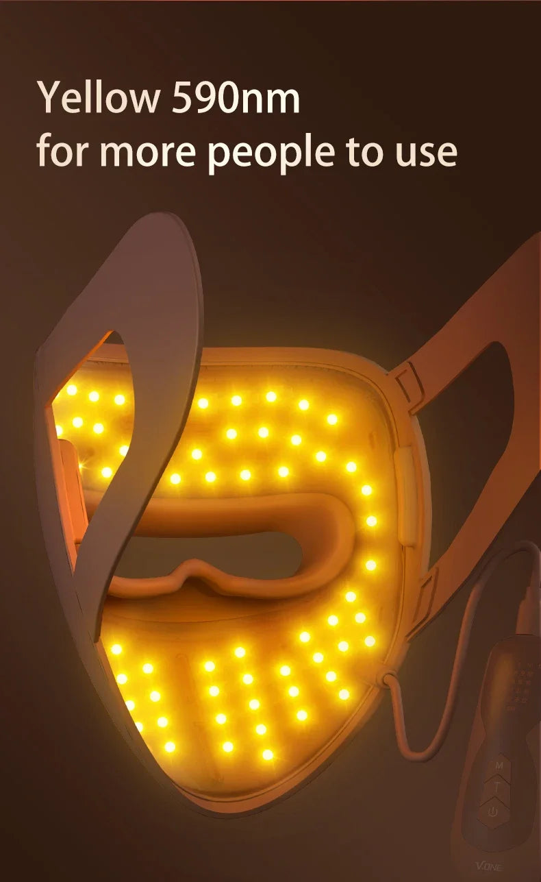 REVORA Lift LED Therapy Mask — Professional-Grade Red Light for Jawline, Firmness & Glow