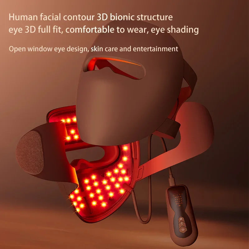 REVORA Lift LED Therapy Mask — Professional-Grade Red Light for Jawline, Firmness & Glow