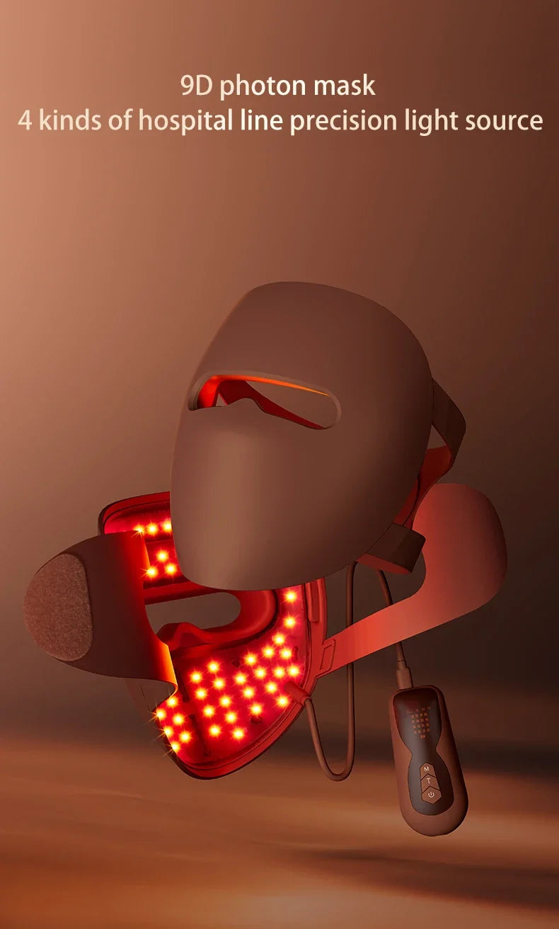 REVORA Lift LED Therapy Mask — Professional-Grade Red Light for Jawline, Firmness & Glow