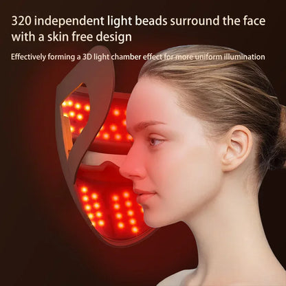 REVORA Lift LED Therapy Mask — Professional-Grade Red Light for Jawline, Firmness & Glow